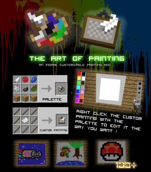 Скачать The Art Of Painting [mod][1.2.5]