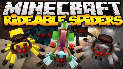 Скачать мод Rideable Spiders 1.6.4